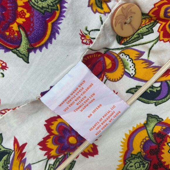 Hearts of Palm Women’s Jacket Blazer 14 Embroidered Cottagecore Novelty Artsy - Picture 12 of 15